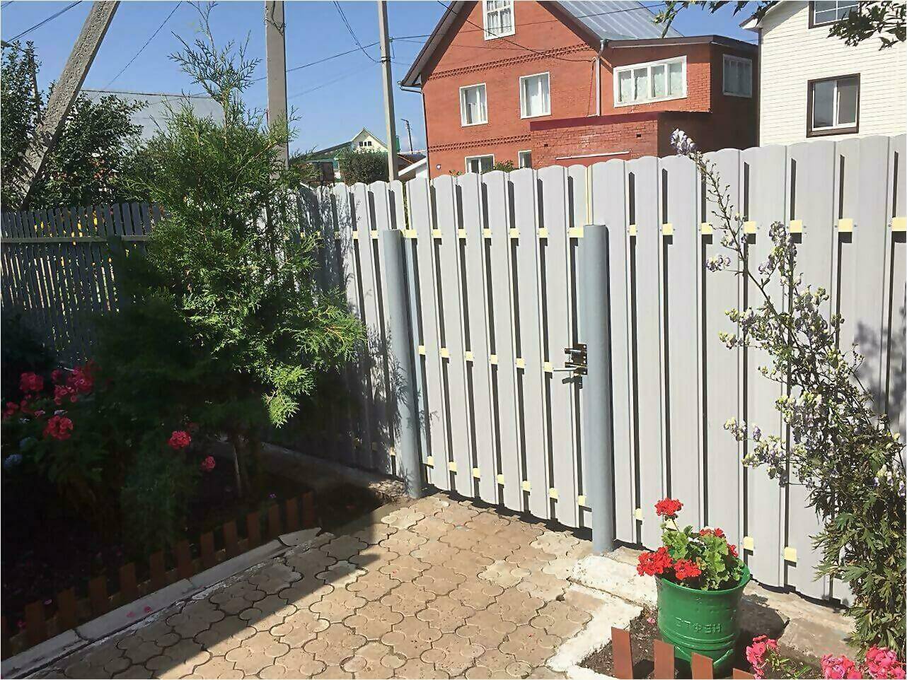 Забор из штакетника 65м фото4 в Атырау