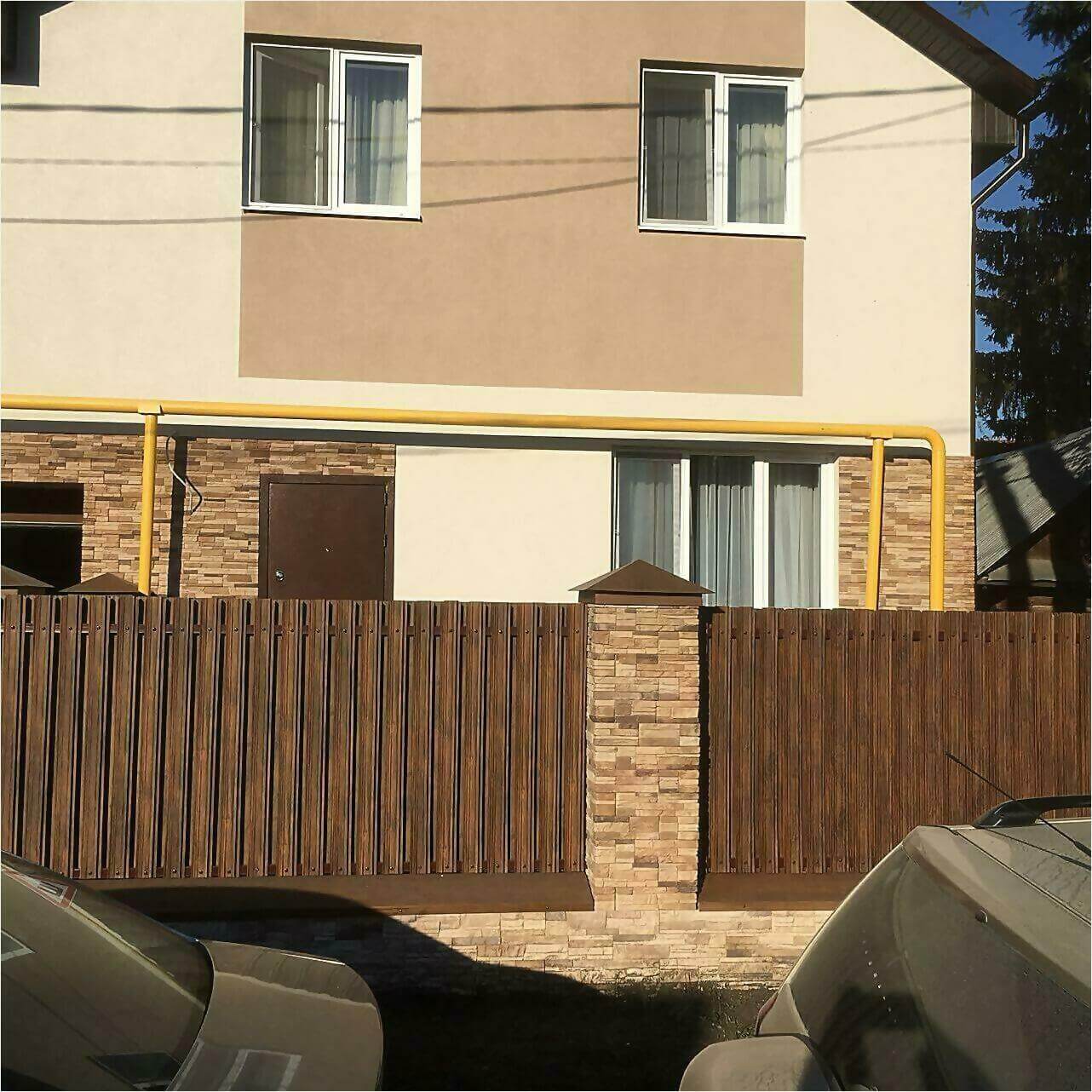 забор из штакетника 70м каштан фото1 в Атырау