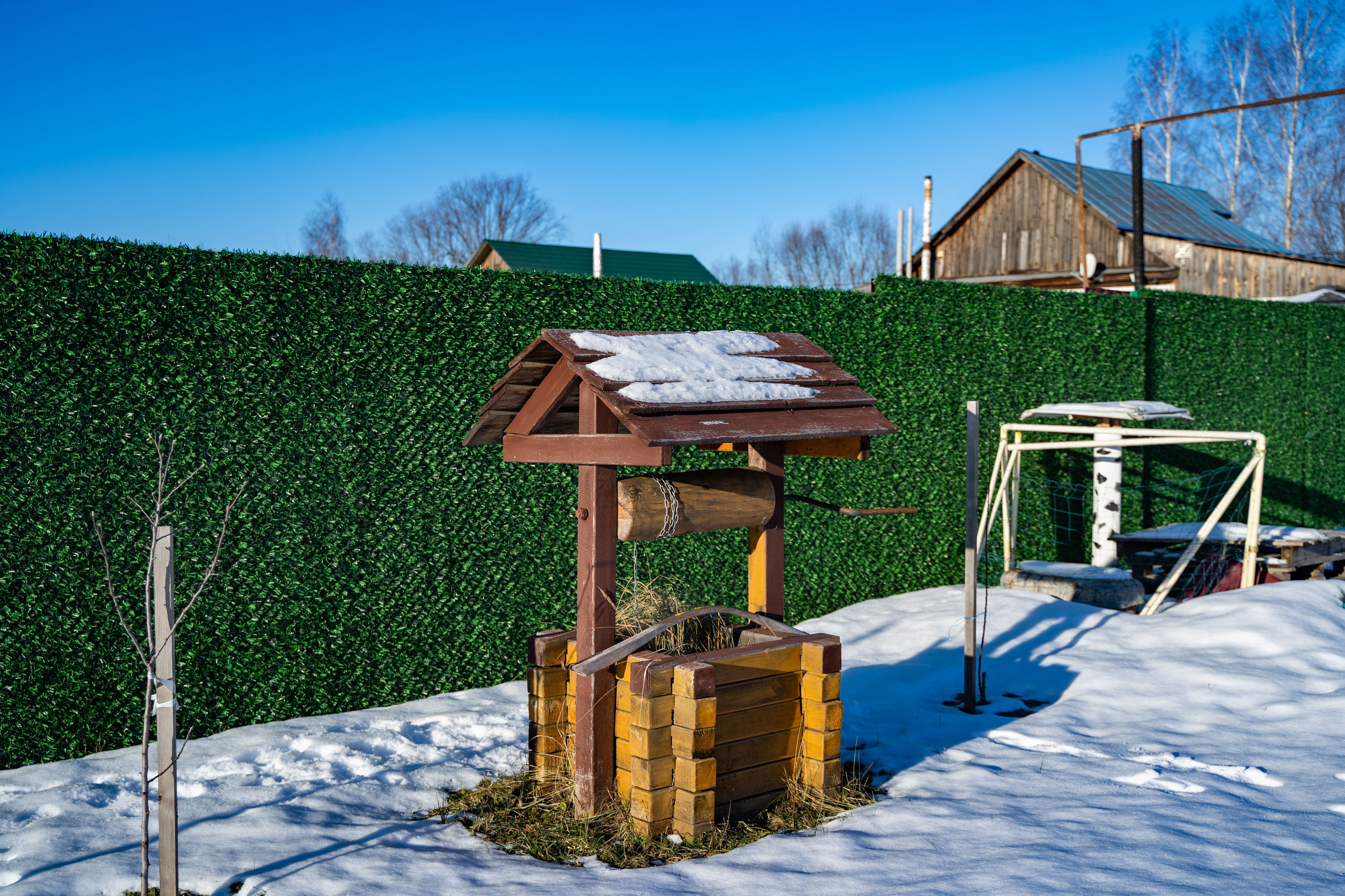 Вечнозеленый забор Grass Fence рулон 2м фото 7 в Атырау