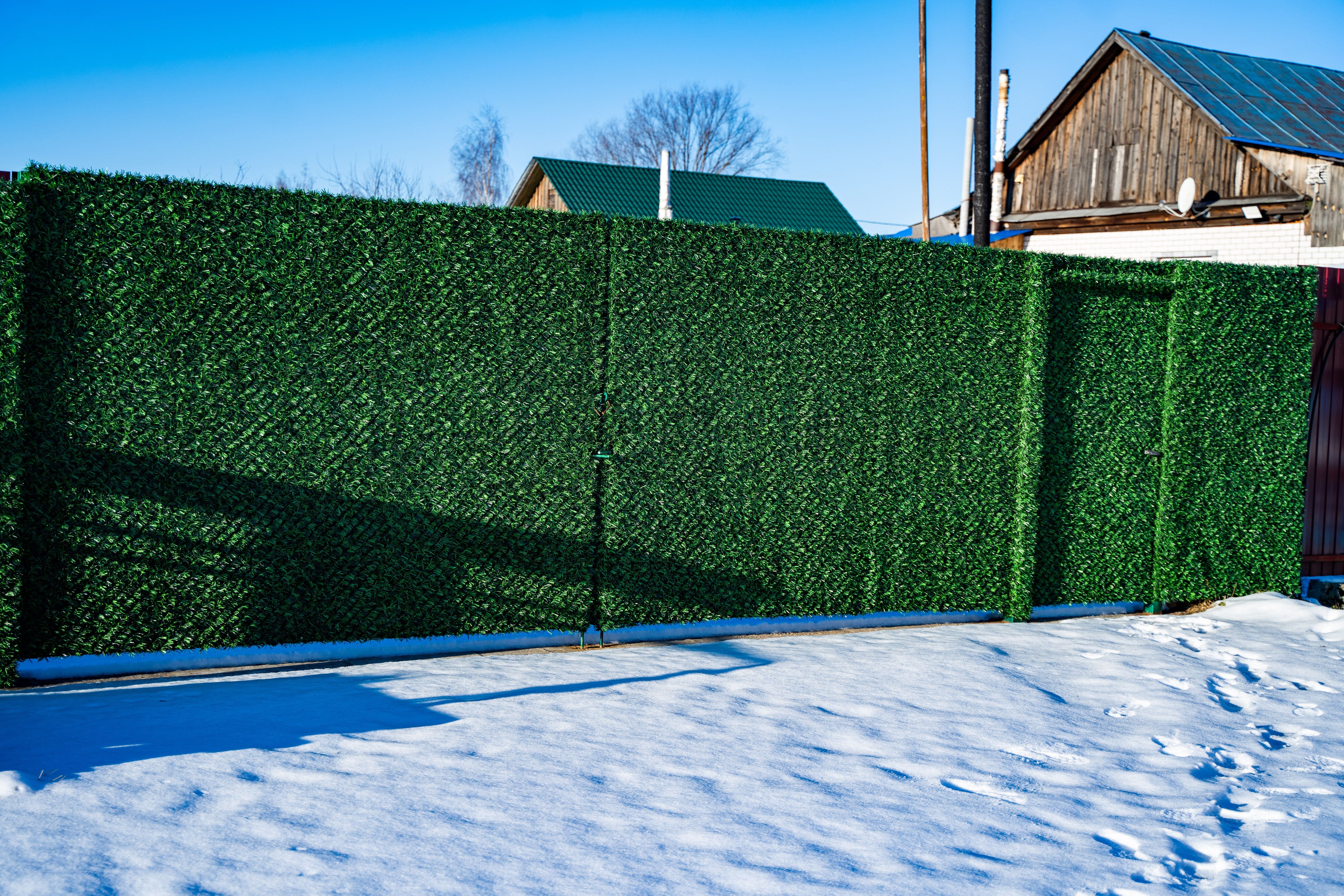 Вечнозеленый забор Grass Fence рулон 2м фото 4 в Атырау
